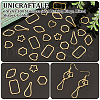 Unicraftale 36Pcs 6 Styles 304 Stainless Steel Linking Rings STAS-UN0060-53-5