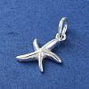 925 Sterling Silver Sea Animal Starfish Charms STER-E071-02S-07-2