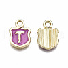 Alloy Enamel Charms ENAM-T012-03T-RS-3