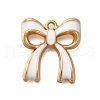 Rack Plating Alloy Enamel Pendants ENAM-S021-04G-D-1