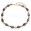 Alloy & Plastic Oval Beaded Necklaces FS-WGC8956-04-2