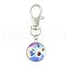 Galaxy Theme Luminous Glass Ball Pendant Decorations HJEW-JM02798-06-2