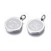 Non-Tarnish 304 Stainless Steel Charms STAS-N097-223P-3