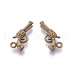 Zinc Alloy Gun Necklace Pendants TIBEP-EA11007YKG-AB-FF-1