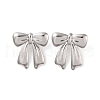 Bowknot 304 Stainless Steel Stud Earrings for Women EJEW-L272-026P-02-1