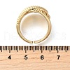 Brass Micro Pave Cubic Zirconia Adjustable Cuff Open Rings RJEW-D313-15PG-5