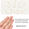 Brass Earring Hooks KK-BC0005-26-4