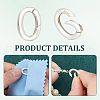 Unicraftale 2Pcs Oval Spring Gate Rings FIND-UN0003-34A-4