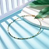 Natural Indian Agate Beaded Necklaces for Women NJEW-JN03789-03-2