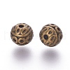 Tibetan Style Zinc Alloy Beads PALLOY-L230-01AB-RS-2