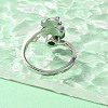 Helm & Butterfly Enamel Rotatable Cuff Rings for Women RJEW-R005-09P-3