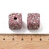 Cube Shape Polymer Clay Rhinestone Beads CLAY-NH0001-08K-3