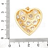 Brass Micro Pave Cubic Zirconia Pendants KK-U076-16G-01-3