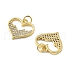 Brass Micro Pave Cubic Zirconia Pendants KK-C092-24C-G-2