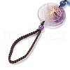 Flat Round Chakra Hanging Ornament AJEW-I059-04B-5
