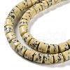 Imitation Dalmatian Handmade Porcelain Beads Strands PORC-H011-06B-4
