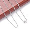 Tarnish Resistant 304 Stainless Steel Cable Chain Necklaces X-STAS-O037-120P-3