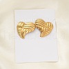 304 Stainless Steel Stud Earrings for Women EJEW-K306-03G-2