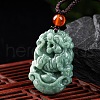 Natural Jadeite Pendant Necklaces G-H306-05-03-1