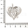 Brass Micro Pave Cubic Zirconia Pendants KK-B128-03P-3