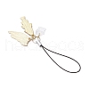 Alloy Enamel Cat & Fish Charm Mobile Straps HJEW-JM03342-5