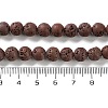 Synthetic Lava Rock Dyed Beads Strands G-H311-08B-02-5