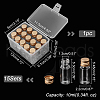   15pcs PET Plastic Mini Storage Bottles CON-PH0002-83-4