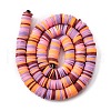 Handmade Polymer Clay Beads Strands CLAY-R089-8mm-T007-6