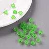 Transparent Acrylic Beads Caps X-PL543-9-7