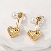 304 Stainless Steel Stud Earrings EJEW-V016-05G-2