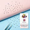 Fashewelry About 5500Pcs 11 Colors Glass Pointed Back Rhinestone RGLA-FW0001-04-13