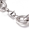 Unisex 304 Stainless Steel Chain Bracelets BJEW-L661-03P-2