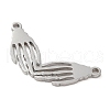 Non-Tarnish 5Pcs 201 Stainless Steel Pendants STAS-B064-14P-2