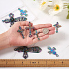 12Pcs 6 Styles Plated Alloy Pendants FIND-TA0001-44-7