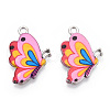 Printed Alloy Pendants PALLOY-R111-26B-2
