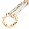 Resin Rhinestone Alloy Keychain KEYC-U006-01A-3