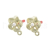 Plating Alloy with 304 Steel Needle Earrings Finding EJEW-B036-03G-02-1