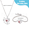 Olycraft 1Pc Alloy Heart Link Silder Bracelets SJEW-OC0001-01-2
