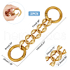 Alloy Bag Curb Chains FIND-WH0137-31AG-4