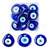 12Pcs 3 Style Handmade Lampwork Evil Eye Pendants LAMP-LS0001-15-1