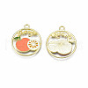 Alloy Enamel Pendants ENAM-S126-106-A-RS-2