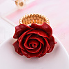 Rose Alloy with Plastic Finger Rings FS-WG84BB3-01-1