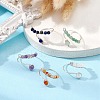 Mixed Natural Gemstone Rings RJEW-JR00584-02-5