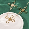 304 Stainless Steel Cross Link Chain Necklaces NJEW-R026-04G-3