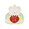 Valentine's Day Alloy Enamel Pendants ENAM-Z015-03G-01-1