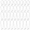 Beebeecraft 80Pcs 4 Styles 304 Stainless Steel Hoop Earring Findings STAS-BBC0005-93-1