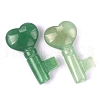 Natural Green Aventurine Carved Healing Heart Key Stone PW-WG10303-01-1