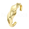 Brass Cuff Bangles for Women BJEW-Q060-03G-4