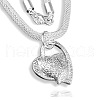Heart Alloy Pendant Necklaces for Women FS-WG9D739-01-5