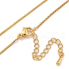 Brass Box Chain Necklaces for Women NJEW-U011-05G-2